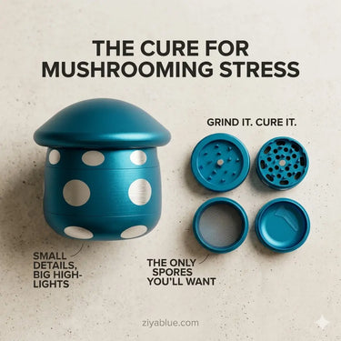 Spotted Mushroom Herb Grinder: Forest Folklore for Your Ritual  Ziya Blue