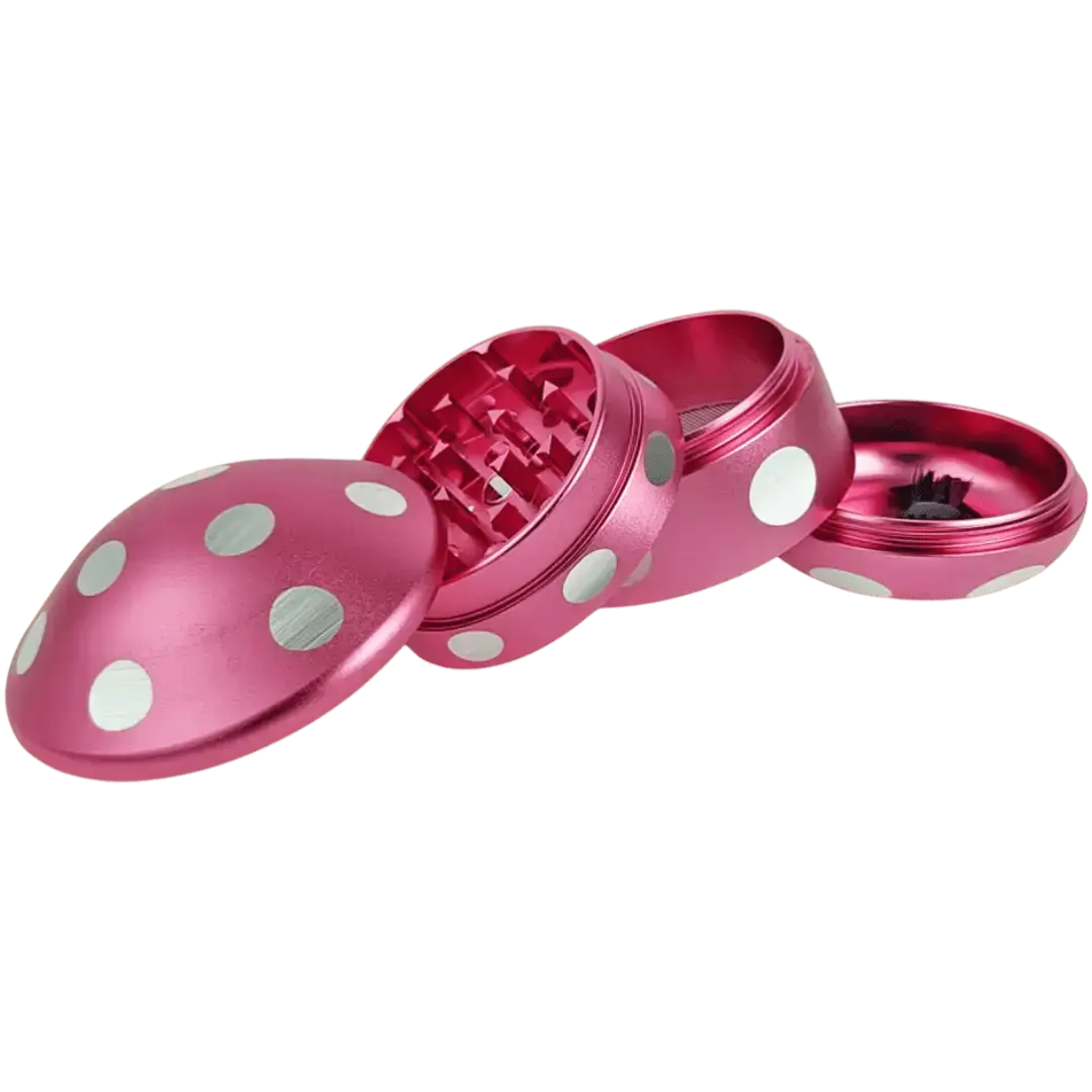 Spotted Mushroom Herb Grinder Ziya Blue Ziya Blue