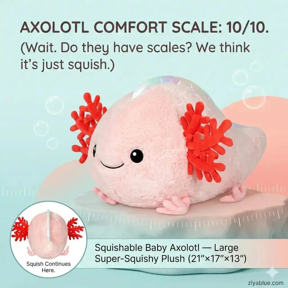 Squishable Baby Axolotl Plush Squishables Ziya Blue