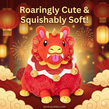 Squishable Guardian Lion: Mini Plush Protector 7" Squishables Ziya Blue