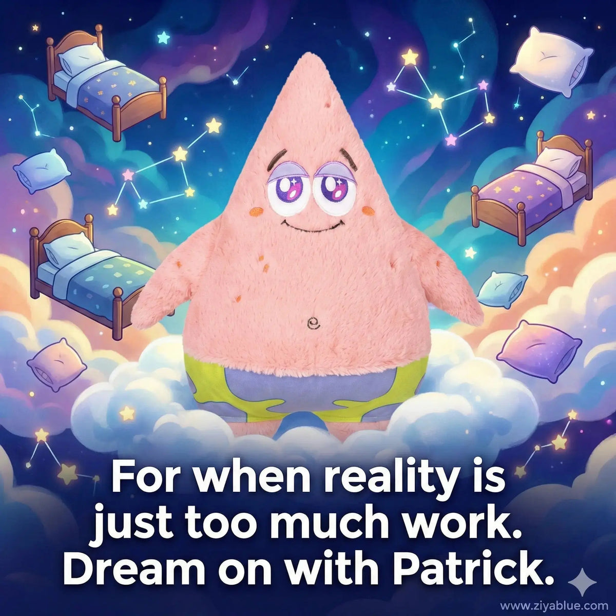 Squishable Patrick Star Plush Squishables Ziya Blue