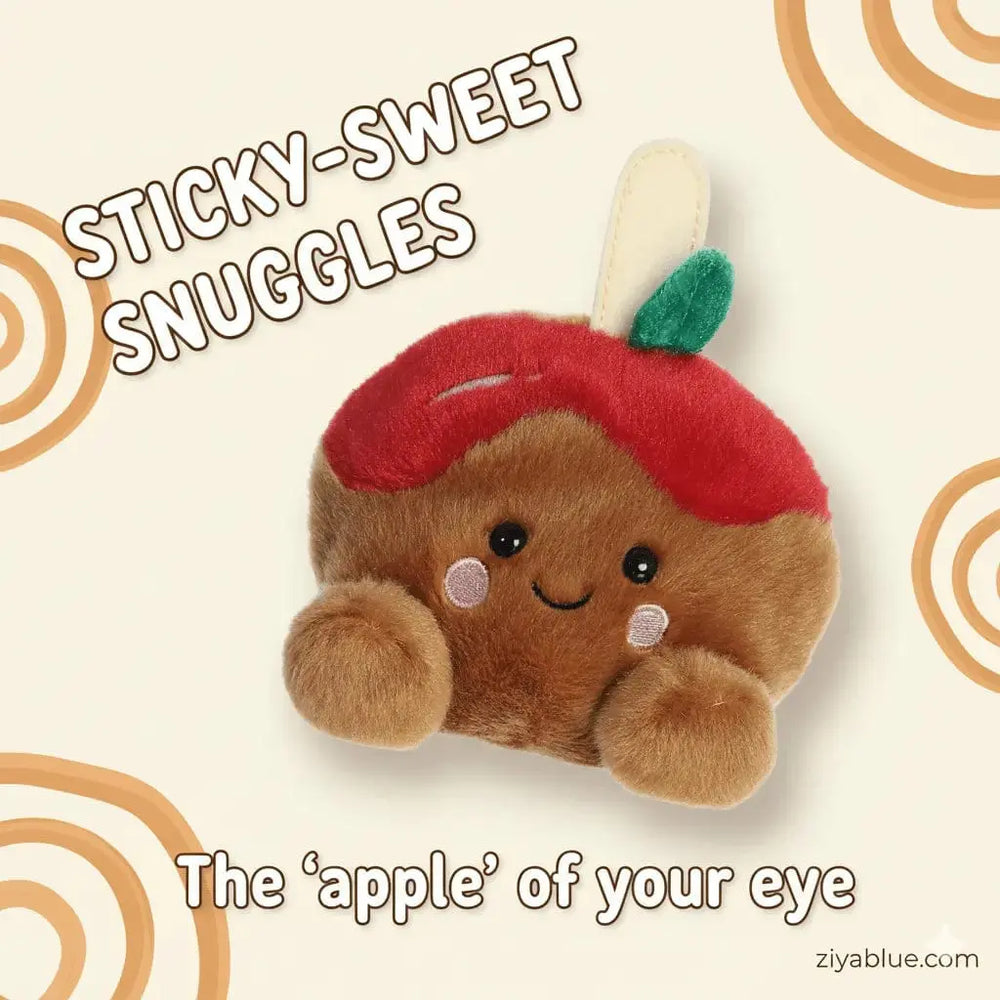 Sticky Caramel Apple Palm Pals – 5" Plush Aurora Ziya Blue