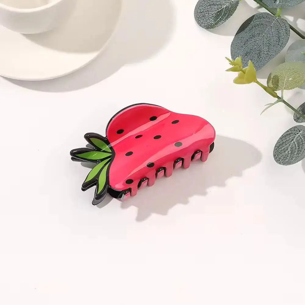 Strawberry Hair Claw – The "Berry Sweet" Style Essential Ziya Blue Ziya Blue