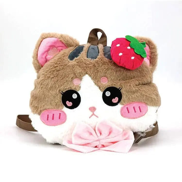 Strawberry Kitty Plushy Backpack | Kawaii Charm On-the-Go COMECO INC Ziya Blue