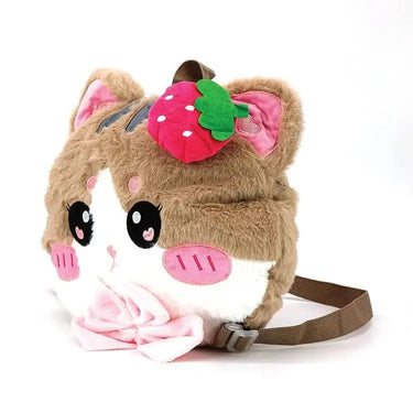 Strawberry Kitty Plushy Backpack | Kawaii Charm On-the-Go COMECO INC Ziya Blue