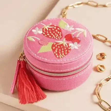 Strawberry Travel Jewellery Case – The Sweetest Getaway Lisa Angel Ziya Blue