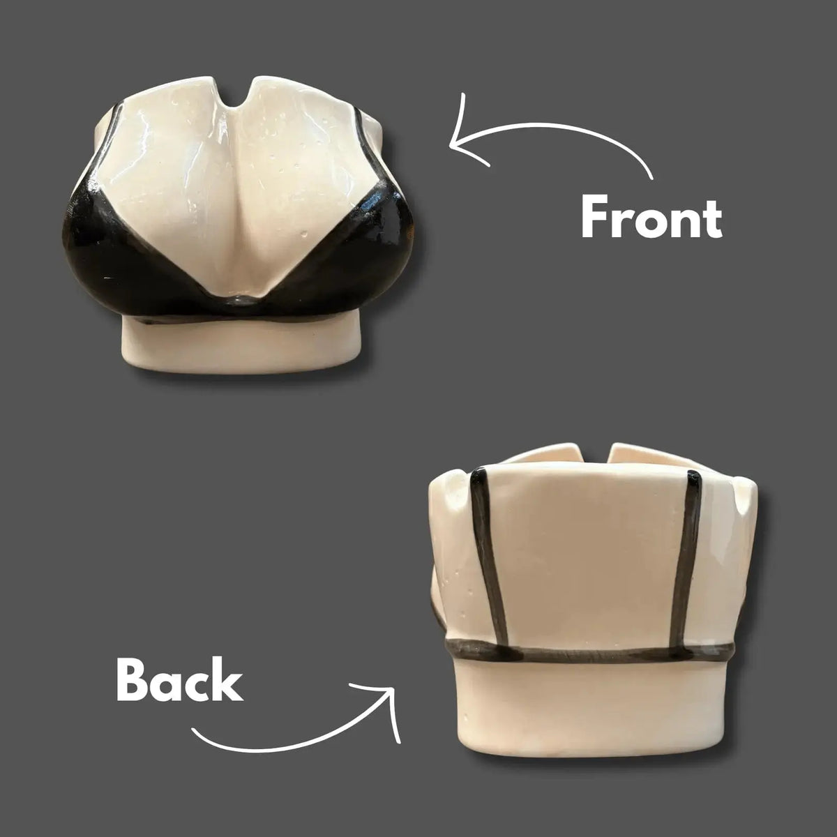 Sun’s Out, Butts Out: Bikini Shaped Ceramic Ashtray | Quirky Conversation Piece Ziya Blue Ziya Blue