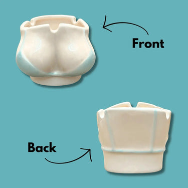 Sun’s Out, Butts Out: Bikini Shaped Ceramic Ashtray | Quirky Conversation Piece Ziya Blue Ziya Blue