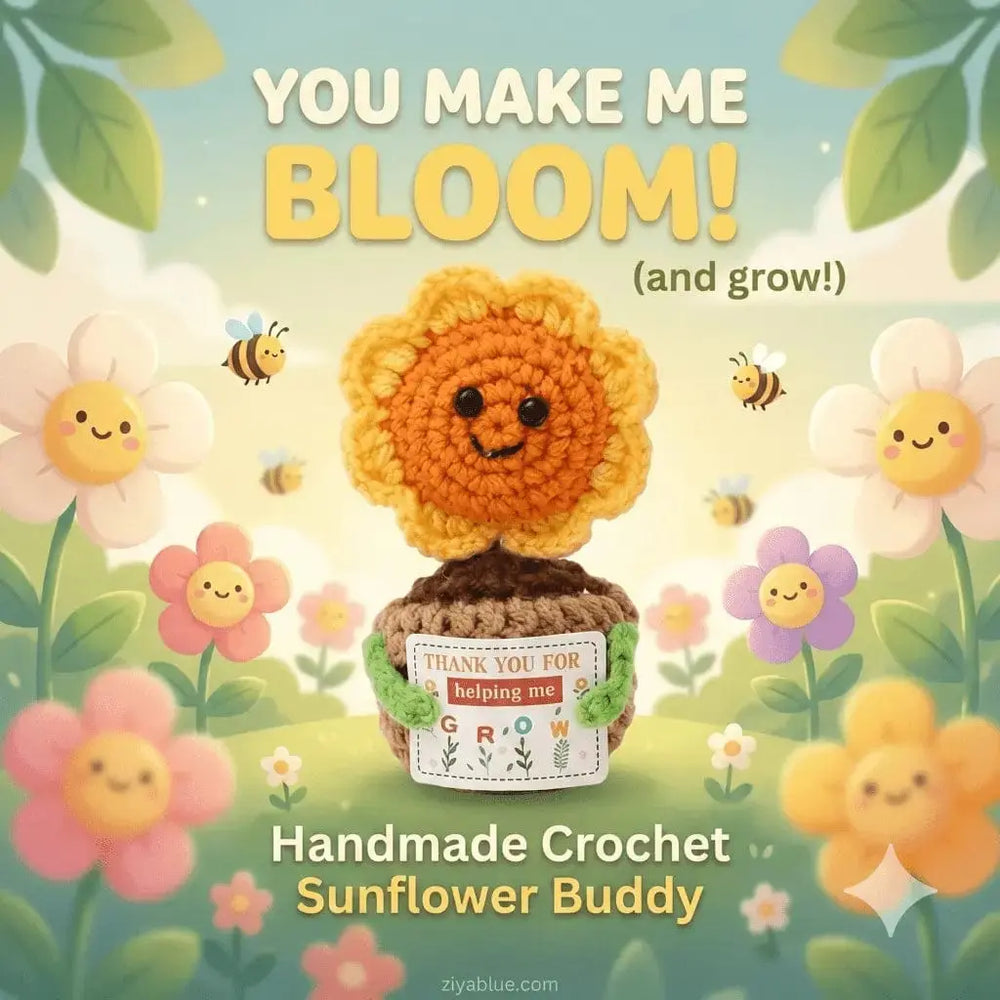 Sunflower Crochet Helping Me Grow Ziya Blue Ziya Blue