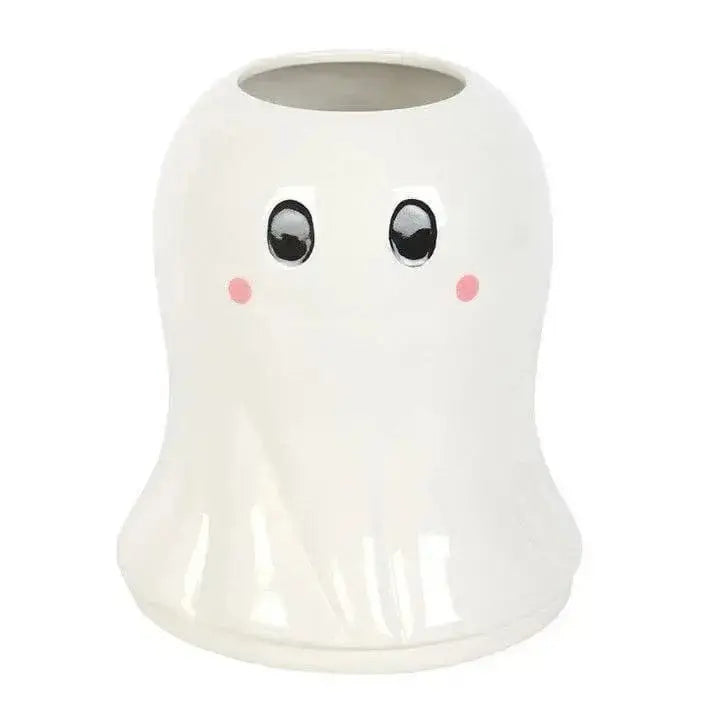 Sweet Ghost Ceramic Vase | Spooky Sweet Floral Decor Something Different Ziya Blue