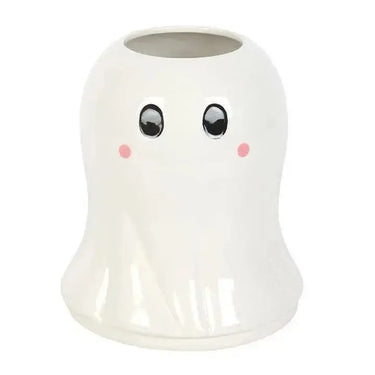 Sweet Ghost Ceramic Vase | Spooky Sweet Floral Decor Something Different Ziya Blue