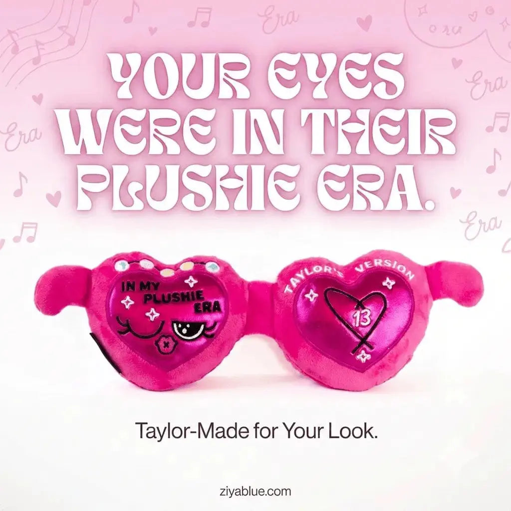 Swiftie Sunglasses Plush - In My Plushie Era Punchkins Ziya Blue