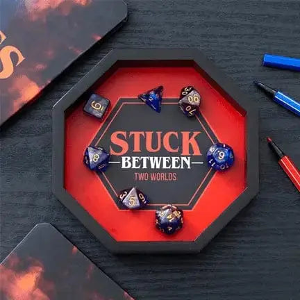 Tabletop Dice Tray: Stuck Between Two Worlds 🎲🌌 Something Different Ziya Blue
