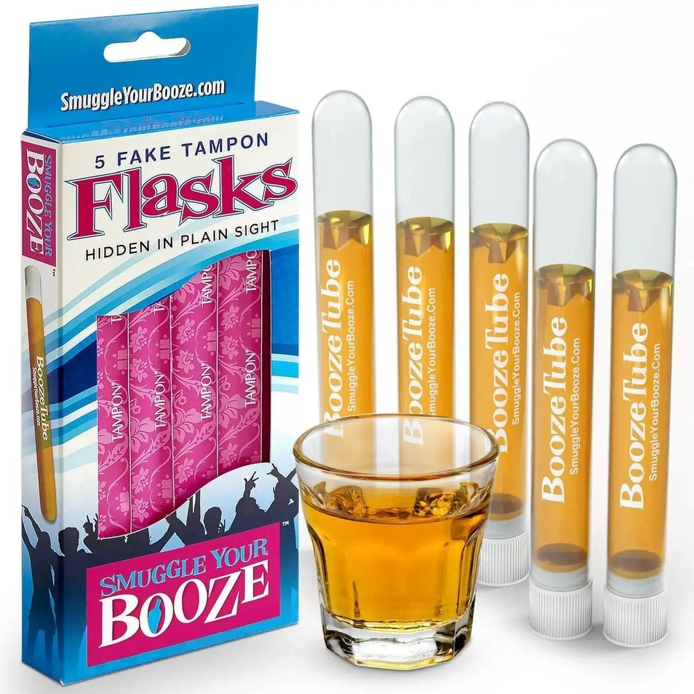 Tampon Flasks: Discreet Hidden Booze Tubes Faire Ziya Blue