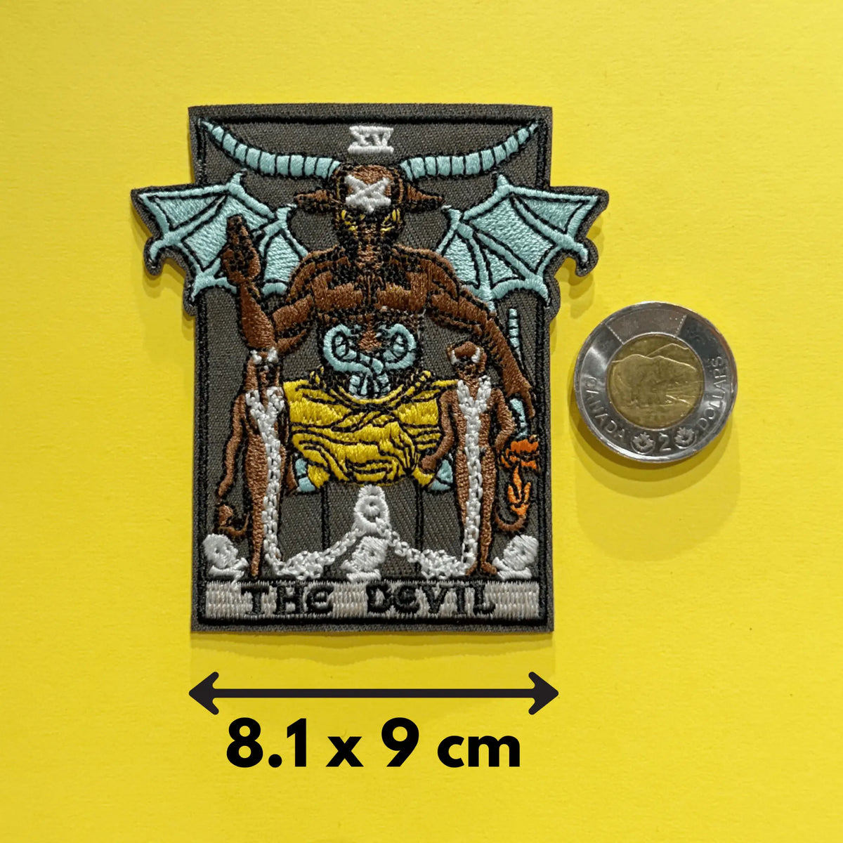 Tarot Patch | The Devil Iron-On Gothic Appliqué Ziya Blue Ziya Blue