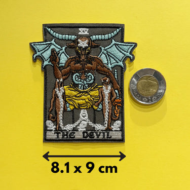 Tarot Patch | The Devil Iron-On Gothic Appliqué Ziya Blue Ziya Blue