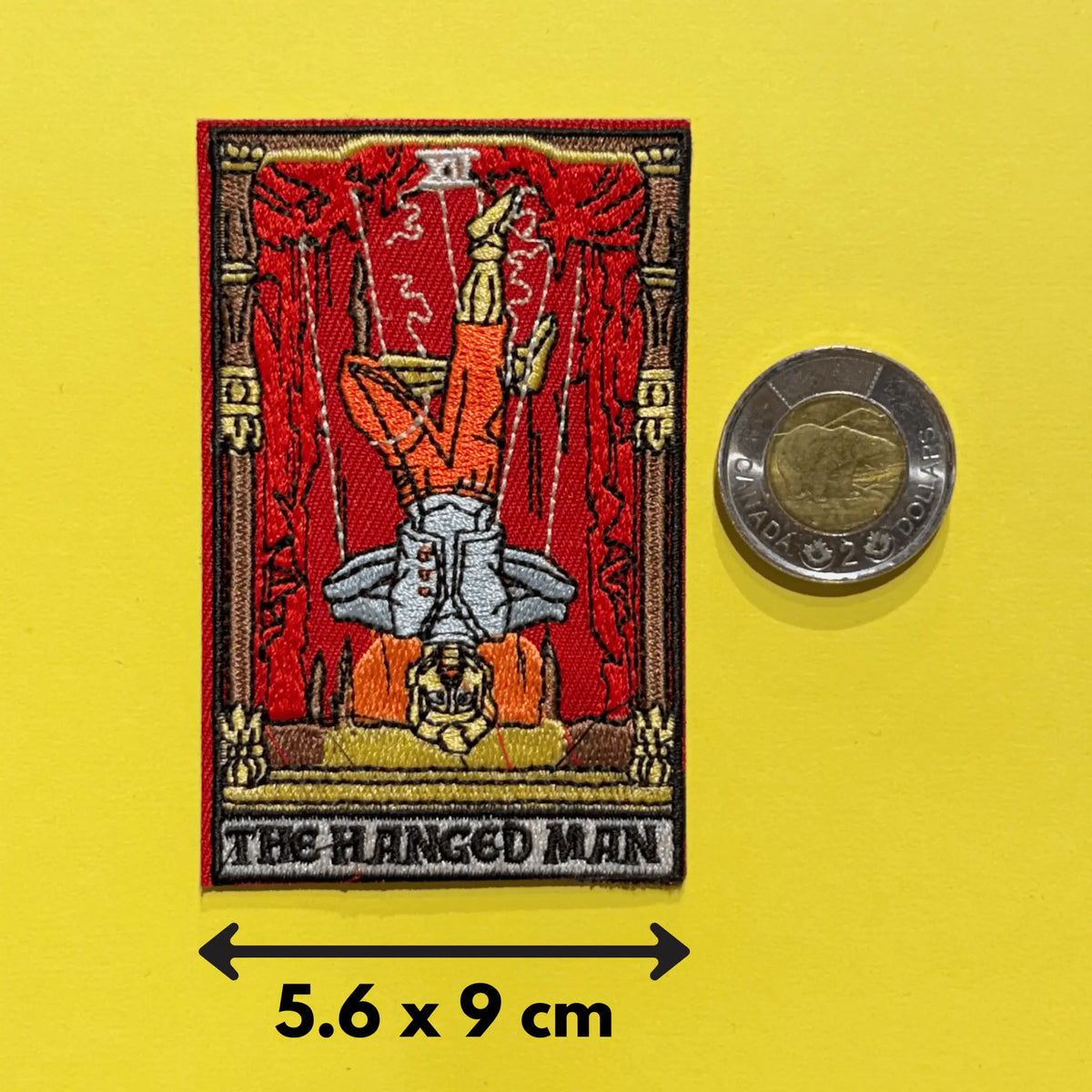 Tarot Patch | The Hanged Man Embroidered Iron-On Ziya Blue Ziya Blue