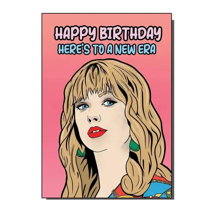 Taylor Swift Birthday Card: The Ultimate Swiftie Greeting Bite Your Granny Ziya Blue