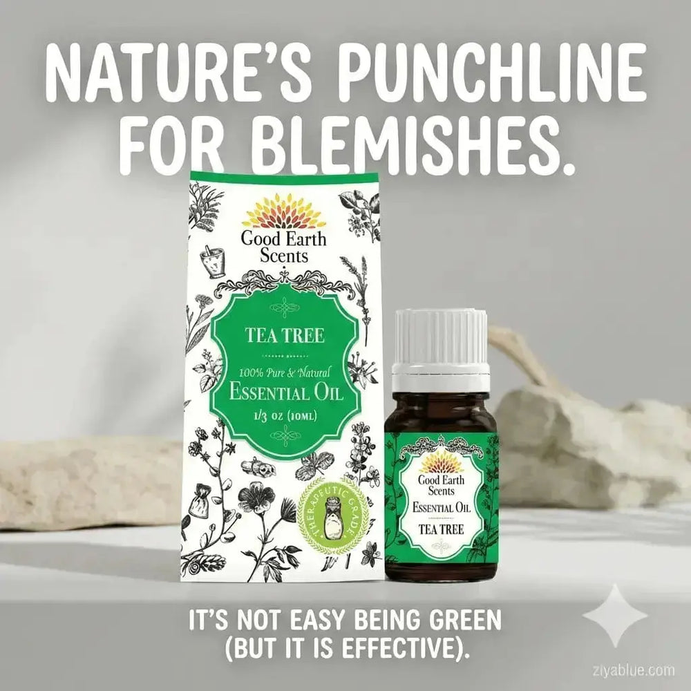 Tea Tree Essential Oil (10ml) - Good Earth Scents Designs by Deekay Inc. Ziya Blue