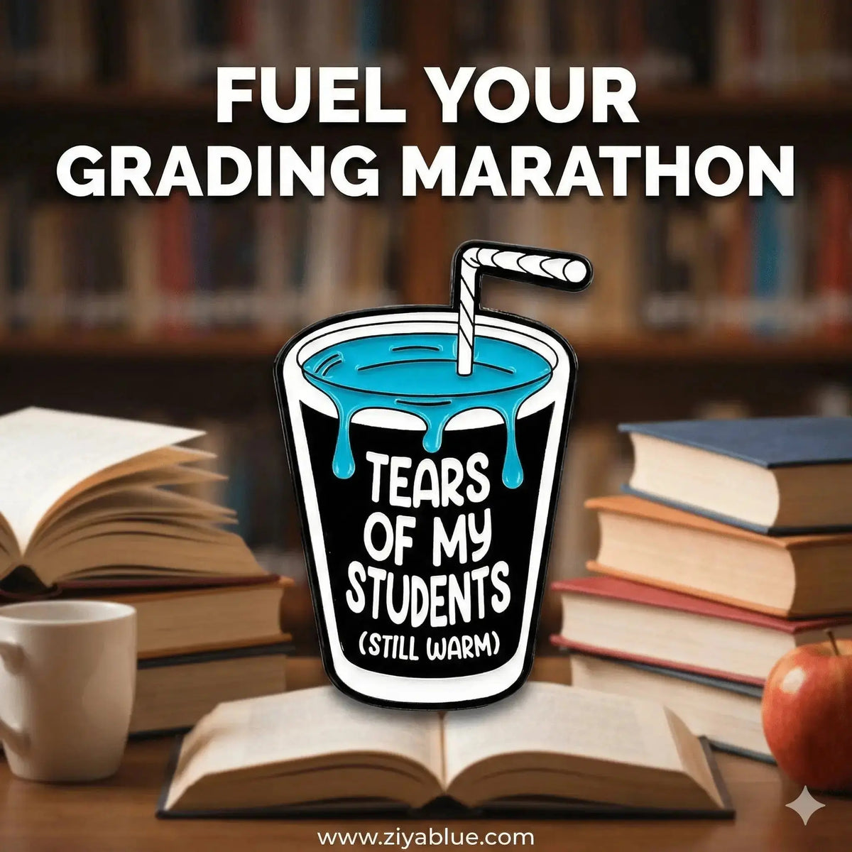 Teacher Enamel Pin | Tears of My Students Sarcastic Flair Ziya Blue Ziya Blue