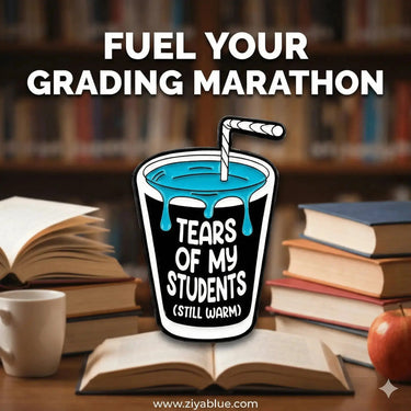 Teacher Enamel Pin | Tears of My Students Sarcastic Flair Ziya Blue Ziya Blue