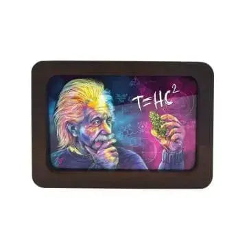 The Brilliant Genius Stoner Rolling Tray & Stash Tin Ziya Blue Ziya Blue
