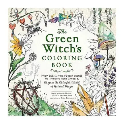 The Green Witch Coloring Book: Mystical Art Book Depot Ziya Blue