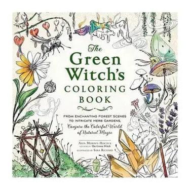 The Green Witch Coloring Book: Mystical Art Book Depot Ziya Blue