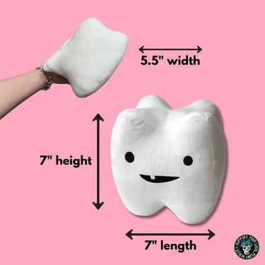 The Huggable Tooth Plushie for Wonderfully Weird Smiles  Ziya Blue