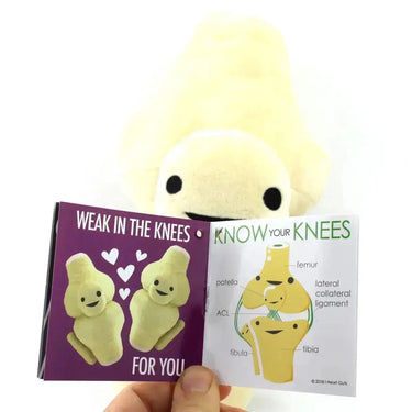 The Kneed for Speed: The Anatomical Knee Plushie I Heart Guts Ziya Blue