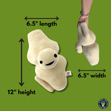 The Kneed for Speed: The Anatomical Knee Plushie I Heart Guts Ziya Blue