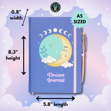 The Midnight Revelation Moon Dream Journal  Ziya Blue