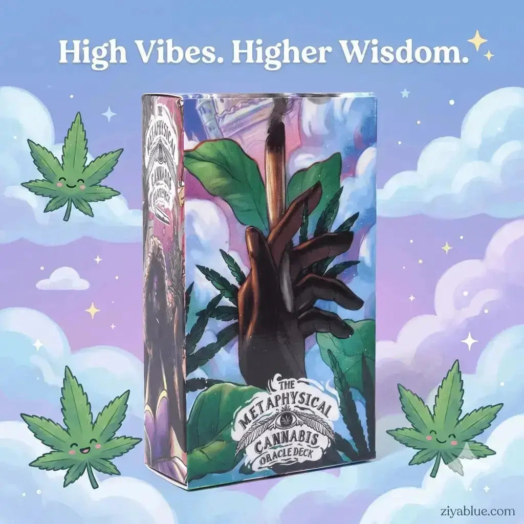 The Mini Metaphysical Cannabis Oracle Deck Ziya Blue Ziya Blue