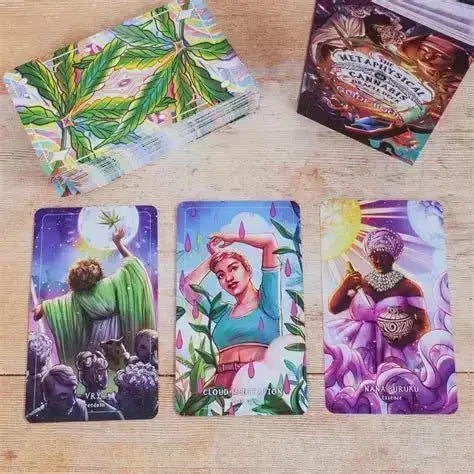 The Mini Metaphysical Cannabis Oracle Deck Ziya Blue Ziya Blue