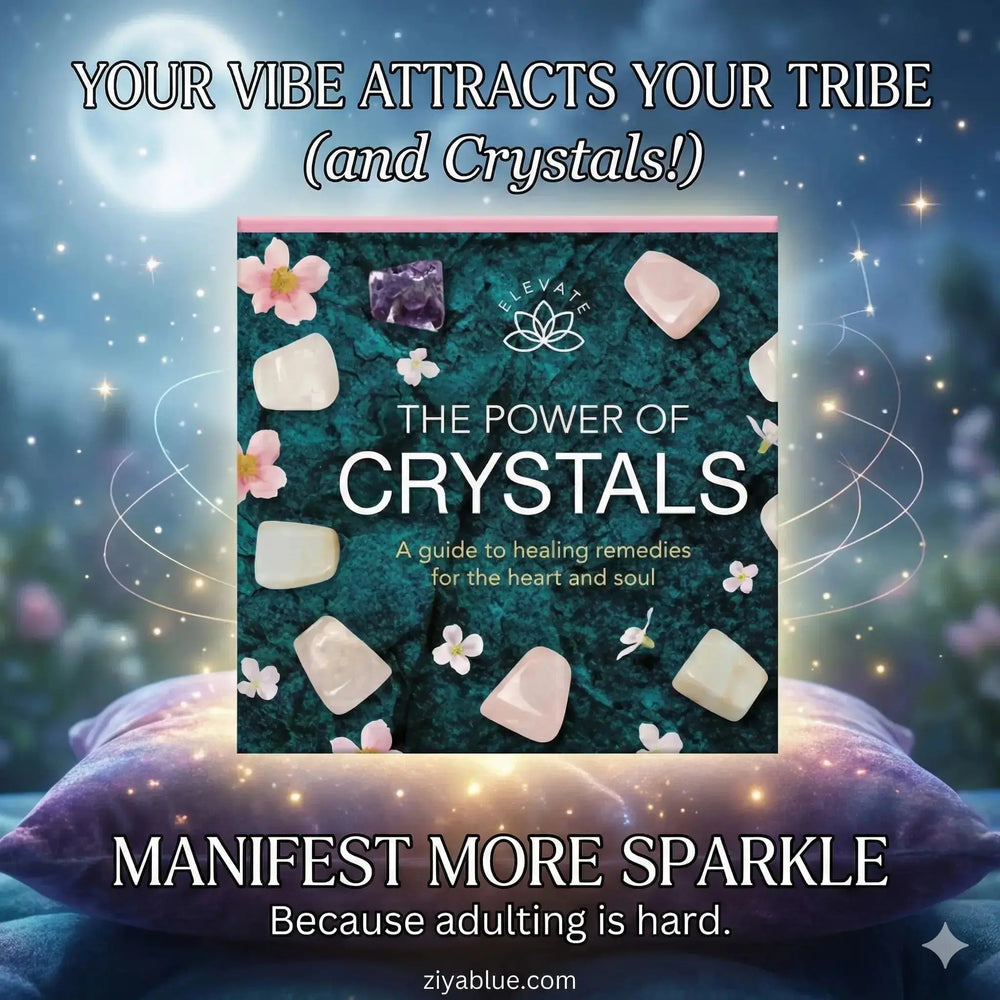 The Power of Crystals Kit: Healing Stone Set Microcosm Publishing Ziya Blue