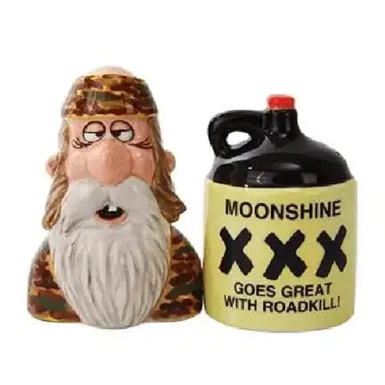 The Rustic Moonshine Salt and Pepper Shakers Pacific Giftware Ziya Blue