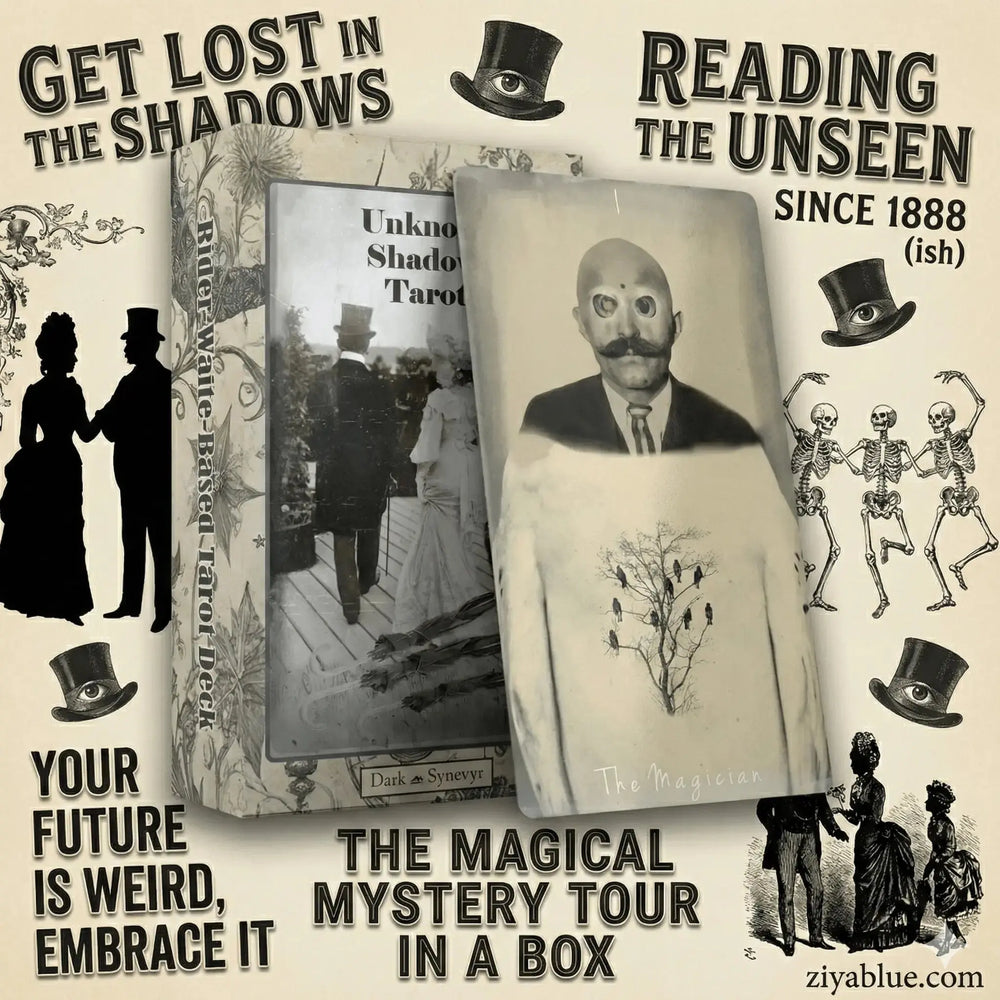 The Tarot of Unknown Shadows by Dark Synevyr Darksynevyr Ziya Blue