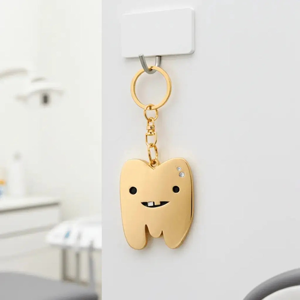 The Ultimate Gold Tooth Keychain for Your Keys Faire Ziya Blue
