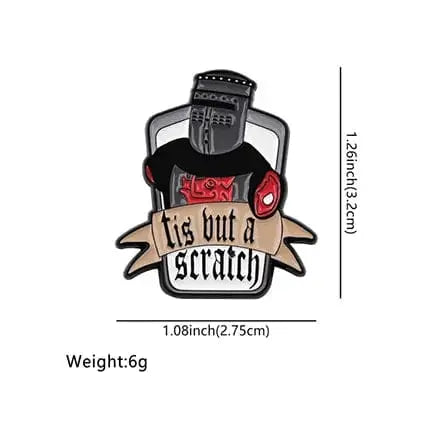 The Ultimate Tis But A Scratch Enamel Pin Ziya Blue Ziya Blue