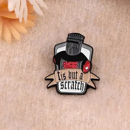 The Ultimate Tis But A Scratch Enamel Pin Ziya Blue Ziya Blue