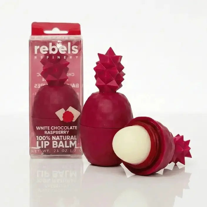 The White Chocolate Raspberry Pineapple Lip Balm Rebels Refinery Ziya Blue