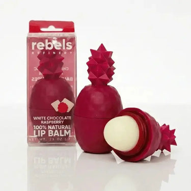 The White Chocolate Raspberry Pineapple Lip Balm Rebels Refinery Ziya Blue