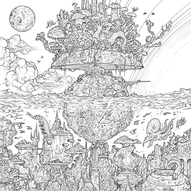 The Wonderfully Weird Alien Worlds Coloring Book Book Depot Ziya Blue