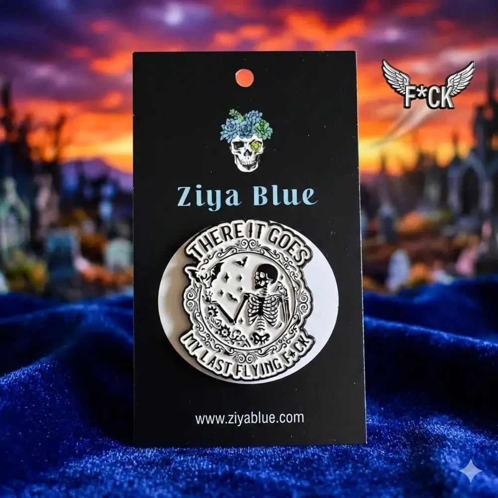 The Wonderfully Weird Flying F*ck Pin Ziya Blue Ziya Blue