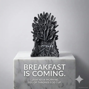 The Wonderfully Weird Throne Egg Cup Gift Republic Ziya Blue