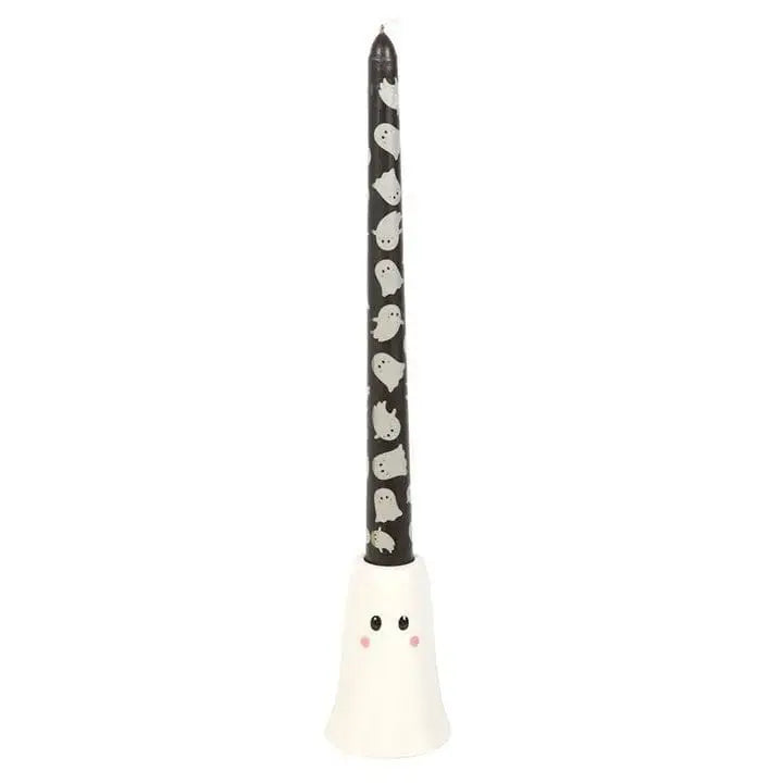 The "Glow-in-the-Dark" Sweet Ghost Candle Holder Something Different Ziya Blue