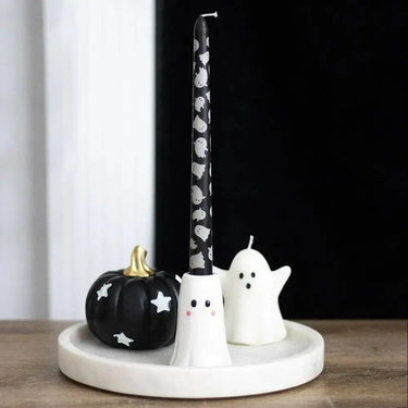 The "Glow-in-the-Dark" Sweet Ghost Candle Holder Something Different Ziya Blue