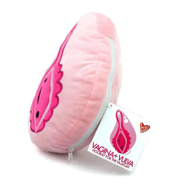 The "Happy Hoo-Ha" Vagina Plushie Zip Pouch I Heart Guts Ziya Blue