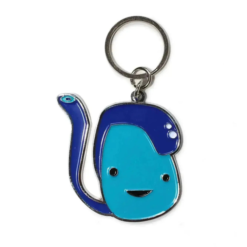 The "Having a Ball" Testicle Keychain & Enamel Charm I Heart Guts Ziya Blue
