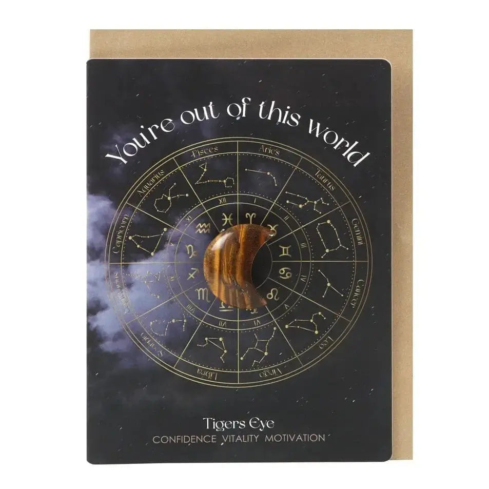 The "Out of This World" Tiger's Eye Moon Card Something Different Ziya Blue